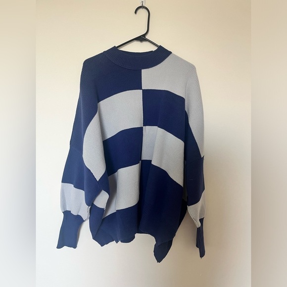 Free People Checker Easy Street Tunic Sweater - Picture 5 of 12